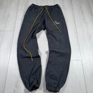 Rhude Gray Embroidered Logo Lounge Sweatpants Joggers Medium